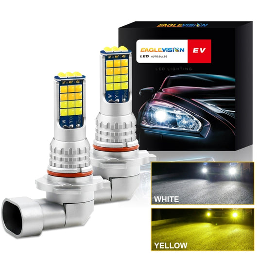 DC9-36V 30W 3000LM IP65 Car LED Double Color Fog Light with 30LEDs SMD-2525 Lamp, 2 PCS V6 9005, 2 PCS V6 9006, 2 PCS V6 H4, 2 PCS V6 H7, 2 PCS V6 H11, 2 PCS V6 H16, 2 PCS V6 P13W
