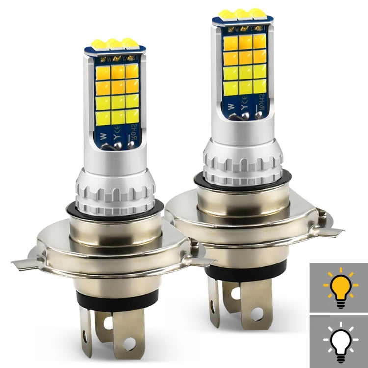 DC9-36V 30W 3000LM IP65 Car LED Double Color Fog Light with 30LEDs SMD-2525 Lamp, 2 PCS V6 H4, 2 PCS V6 H7, 2 PCS V6 H11