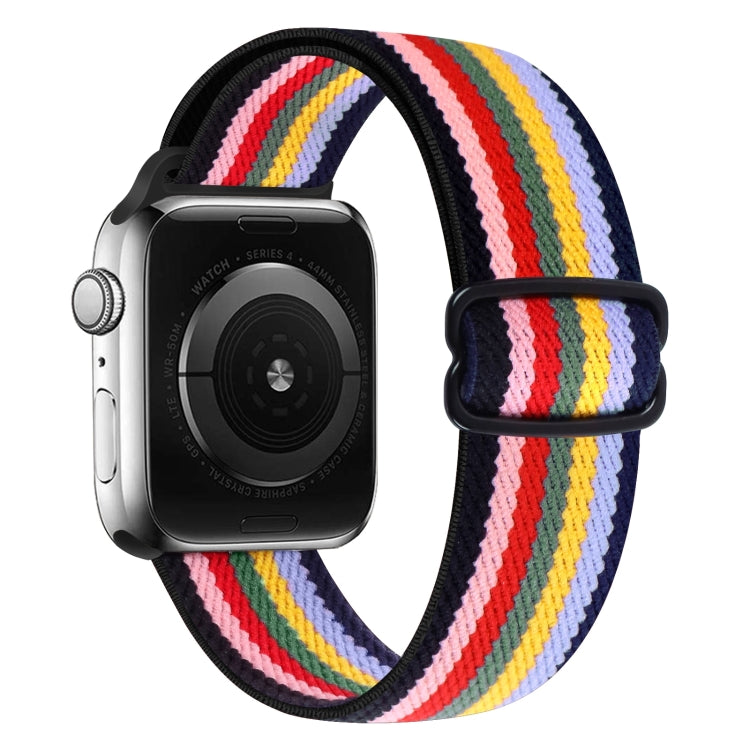 8-shaped Buckle Nylon Replacement Strap Watchband, For Apple Watch Series 9&8&7 41mm / SE 3&SE 2&6&SE&5&4 40mm / 3&2&1 38mm, For Apple Watch Series 7 45mm / & 6 & SE & 5 & 4 44mm