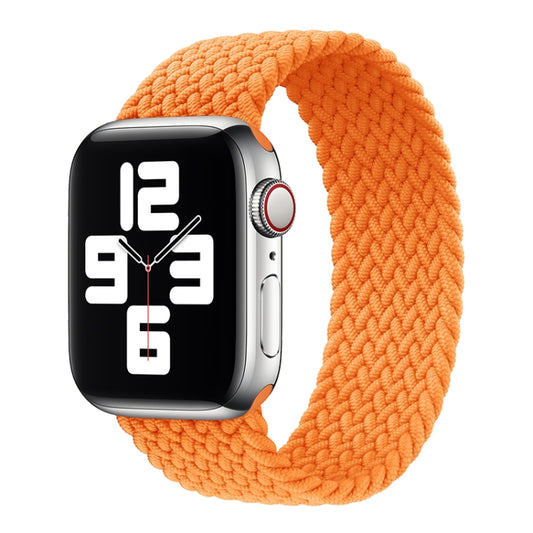 Metal Head Braided Nylon Solid Color Replacement Strap Watchband For Apple Watch Series 6 & SE & 5 & 4 40mm / 3 & 2 & 1 38mm, XS 128mm, S 135mm, M 145mm, L 155mm