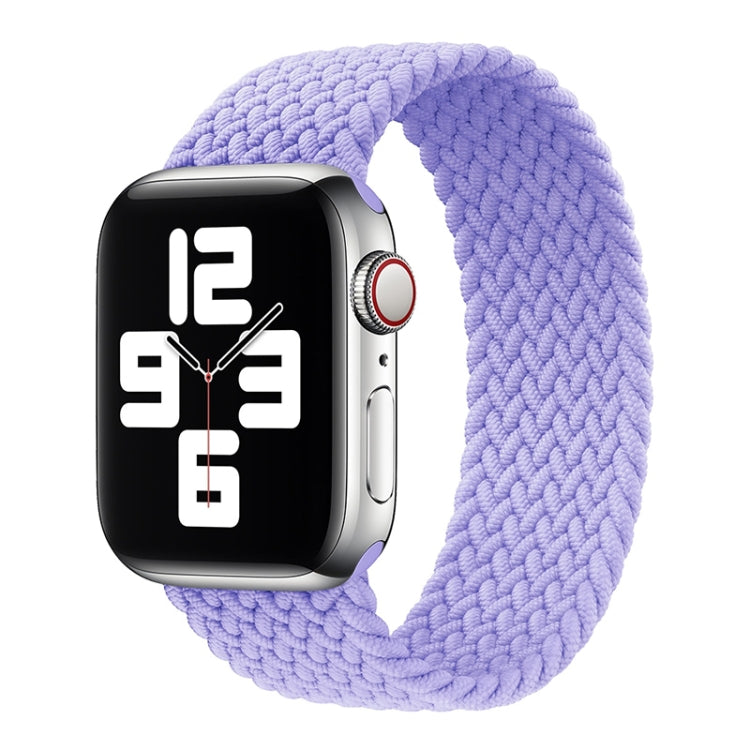 Metal Head Braided Nylon Solid Color Replacement Strap Watchband For Apple Watch Series 6 & SE & 5 & 4 44mm / 3 & 2 & 1 42mm, XS 135mm, S 145mm, M 155mm, L 165mm