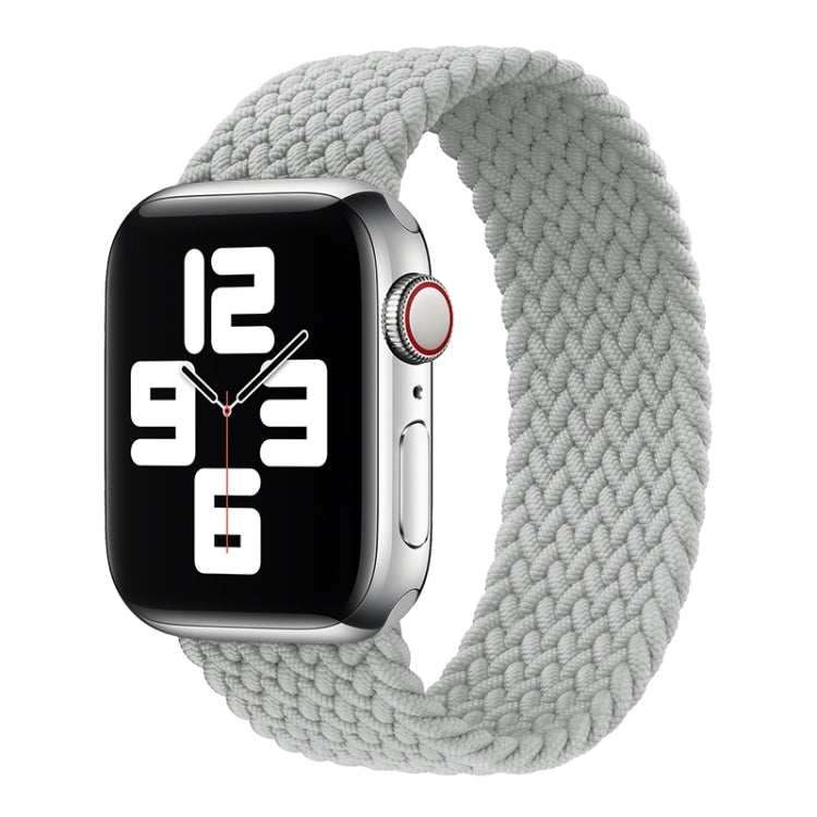 Metal Head Braided Nylon Solid Color Replacement Strap Watchband For Apple Watch Series 6 & SE & 5 & 4 44mm / 3 & 2 & 1 42mm, XS 135mm, S 145mm, M 155mm, L 165mm