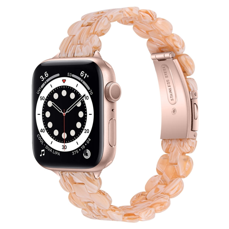 Oval Resin Replacement Strap Watchband, For Apple Watch Series 7 41mm / & 6 & SE & 5 & 4 40mm, For Apple Watch Series 7 45mm / & 6 & SE & 5 & 4 44mm