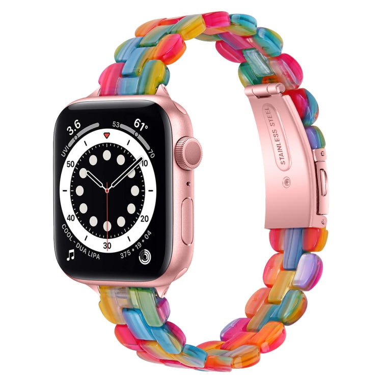 Oval Resin Replacement Strap Watchband, For Apple Watch Series 7 41mm / & 6 & SE & 5 & 4 40mm, For Apple Watch Series 7 45mm / & 6 & SE & 5 & 4 44mm