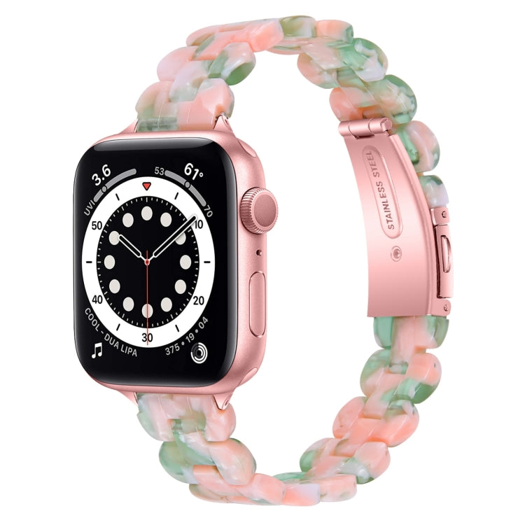 Oval Resin Replacement Strap Watchband, For Apple Watch Series 7 41mm / & 6 & SE & 5 & 4 40mm, For Apple Watch Series 7 45mm / & 6 & SE & 5 & 4 44mm