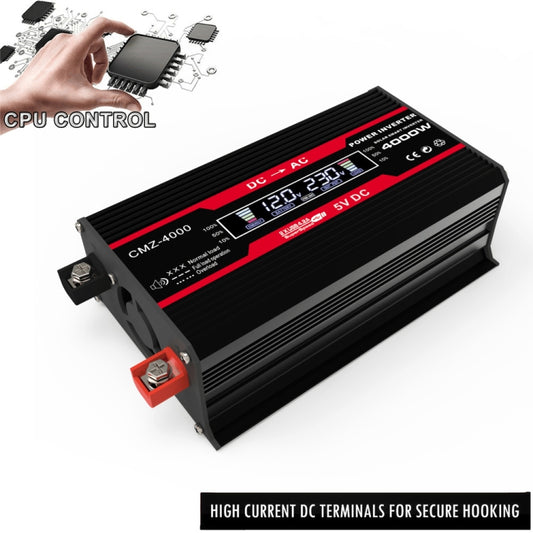 Zhizun 12V to 220V 4000W Car Power Inverter, 12V to 220V