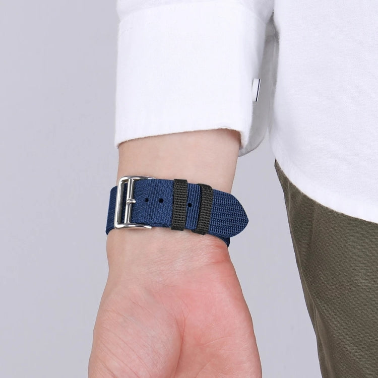 Two-color Nylon Braid Replacement Wrist Strap Watchband, For Apple Watch Series 7 41mm / & 6 & SE & 5 & 4 40mm, For Apple Watch Series 7 45mm / & 6 & SE & 5 & 4 44mm