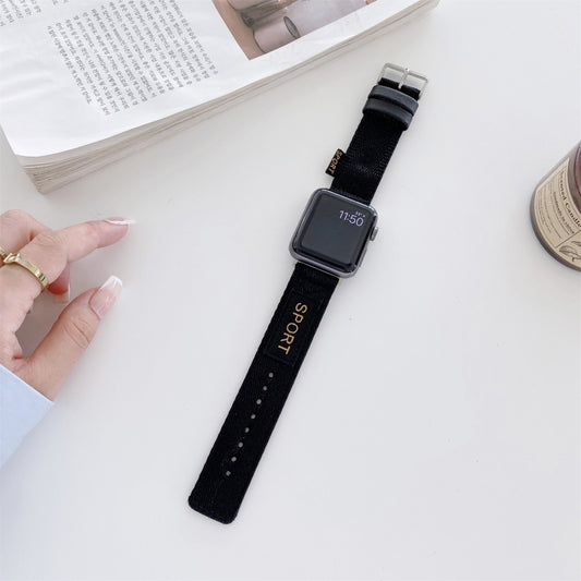 Nylon Replacement Strap Watchband, For Apple Watch Series 7 41mm / & 6 & SE & 5 & 4 40mm, For Apple Watch Series 7 45mm / & 6 & SE & 5 & 4 44mm