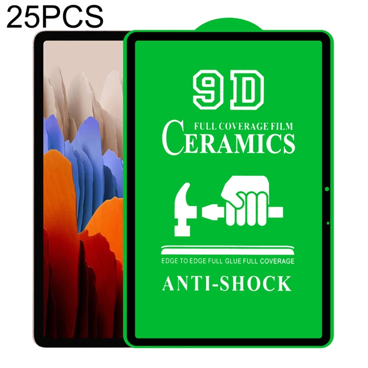 25 PCS 9D Full Screen Full Glue Ceramic Film, For Samsung Galaxy Tab A 8.4 2020 (25 PCS), For Samsung Galaxy Tab A 10.1 2016 T580/T585 (25 PCS), For Samsung Galaxy Tab A 10.5 2018 T590/T595 (25 PCS), For Samsung Galaxy Tab A7 Lite 8.7 inch T225 (25 PCS...