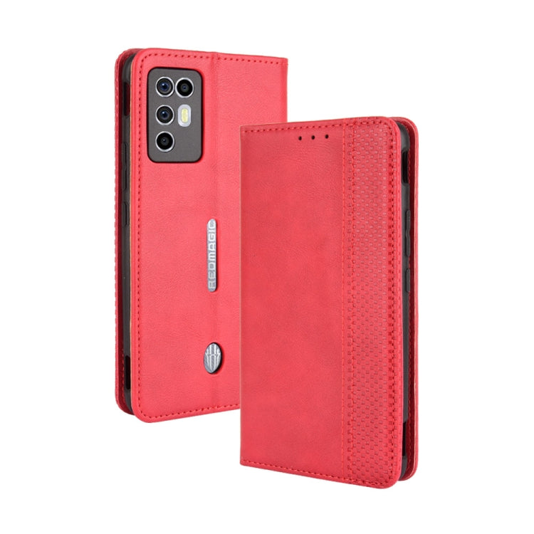 Magnetic Buckle Retro Crazy Horse Texture Horizontal Flip Leather Case with Holder & Card Slots & Photo Frame, For Motorola Moto G Stylus 5G 2021, For OPPO Reno6 5G, For OPPO Reno6 Pro 5G, For OPPO Reno6 Pro+ 5G, For vivo X60 Pro / X60 5G Curved Surfac...