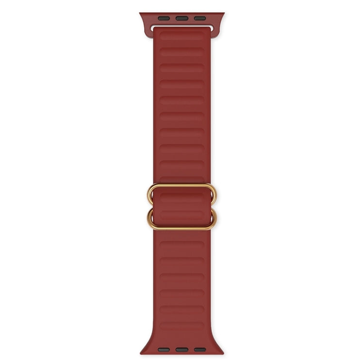 Japanese Word Buckle Silicone Replacement Watchband For Apple Watch Series, 7 45mm / 6 & SE & 5 & 4 44mm / 3 & 2 & 1 42mm, 7 41mm / 6 & SE & 5 & 4 40mm / 3 & 2 & 1 38mm