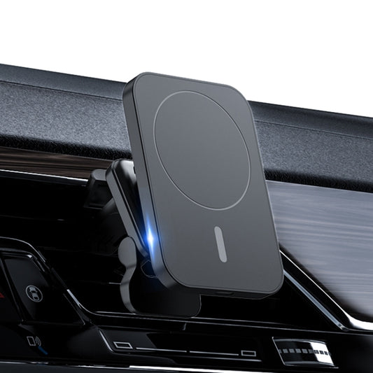 adj-987 15W Magsafe Magnetic Car Air Outlet Wireless Charger for iPhone 12 Series, with LED Indicator