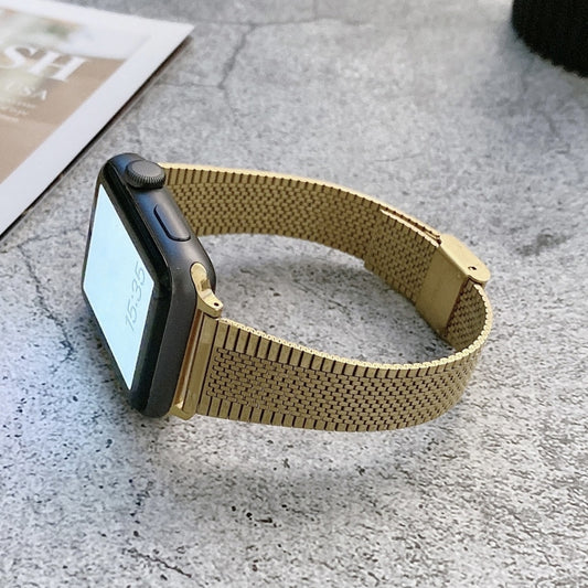 Small Waist Steel Replacement Strap Watchband, For Apple Watch Series 7 41mm / & 6 & SE & 5 & 4 40mm, For Apple Watch Series 7 45mm / & 6 & SE & 5 & 4 44mm