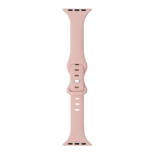 Slimming 8-buckle Silicone Replacement Strap Watchband, For Apple Watch Series 7 41mm / & 6 & SE & 5 & 4 40mm, For Apple Watch Series 7 45mm / & 6 & SE & 5 & 4 44mm