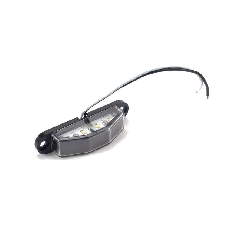 Trailer / RV / Truck 10-30V 4LED Triangle License Plate Light, A4067