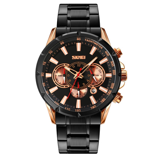 Montre à Quartz SKMEI 9241 pour Homme avec Calendrier, Chronomètre et Bracelet en Acier Inoxydable
