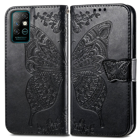 Butterfly Love Flowers Embossed Horizontal Flip Leather Case with Holder & Card Slots & Wallet & Lanyard, For Infinix Note 8, For Infinix Note 10, For vivo IQOO Neo 3, For LG Velvet 2 Pro, For Motorola Edge 20 Pro, For OPPO Reno 6Z, For OPPO Realme C20...