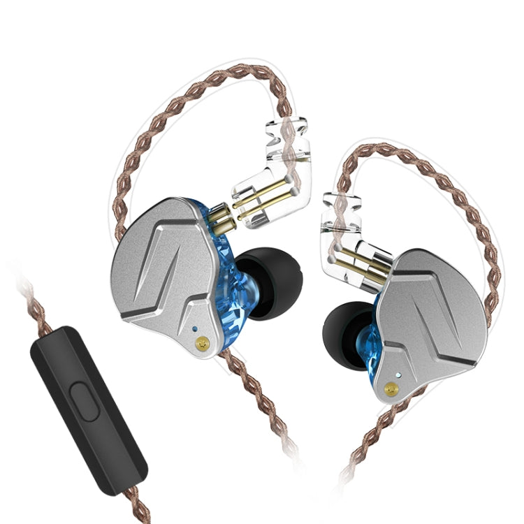 KZ ZSN Pro Ring Iron Hybrid Drive Metal In-ear Wired Earphone,, ZSN Standard Version(Blue), ZSN Standard Version(Purple), ZSN Mic Version(Grey), ZSN Mic Version(Blue), ZSN Mic Version(Purple), ZSN Standard Version(Grey)