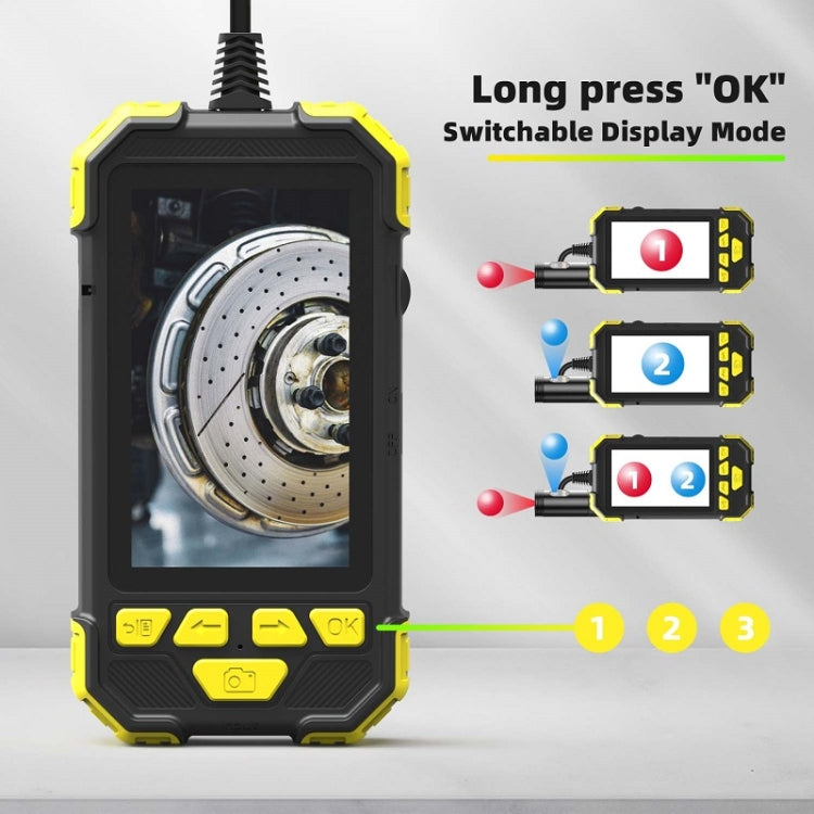 Y19 5.5mm Dual Lens Hand-held Hard-wire Endoscope with 4.3-inch IPS Color LCD Screen, 2m, 3.5m, 5m, 10m