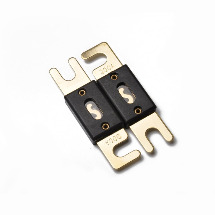 5 PCS 200A Gold-plated Large Forkbolt Car ANL Fuse, 200A