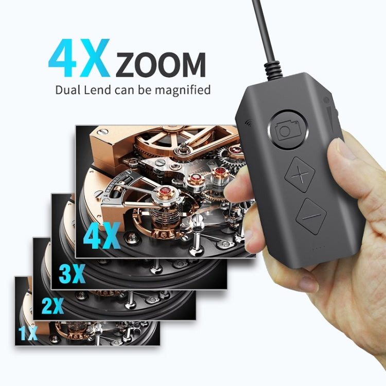 Y17 5MP 12mm Dual-lens HD Autofocus WiFi Industrial Digital Endoscope Zoomable Snake Camera, 3.5m Hard Cable, 5m Hard Cable, 10m Hard Cable