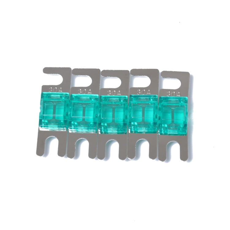 A0303 Blue 5 PCS Car Audio AFS Mini ANL 30A Fuse Nicked Plated, A0301 Green, A0302 Dark Orange, A0303 Blue, A0304 Transparent