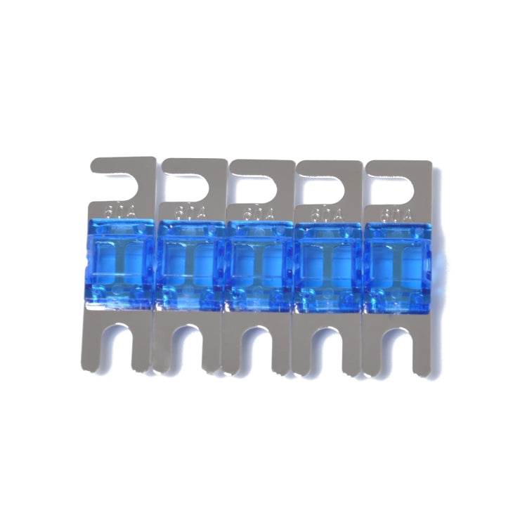 A0303 Blue 5 PCS Car Audio AFS Mini ANL 30A Fuse Nicked Plated, A0301 Green, A0302 Dark Orange, A0303 Blue, A0304 Transparent