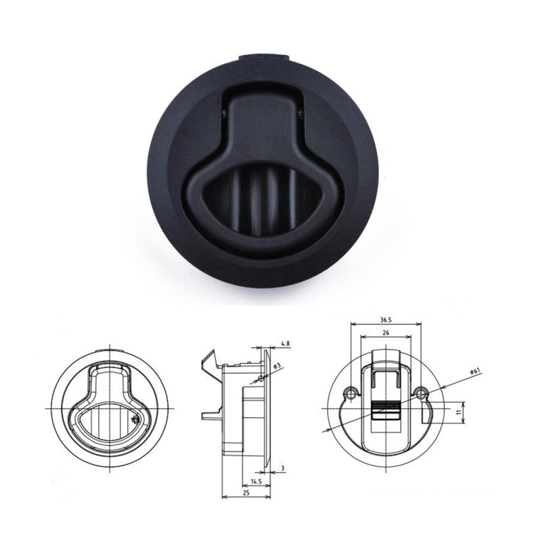 A5661 4 PCS RV / Yacht Flush Pull Slam Latch, A5661