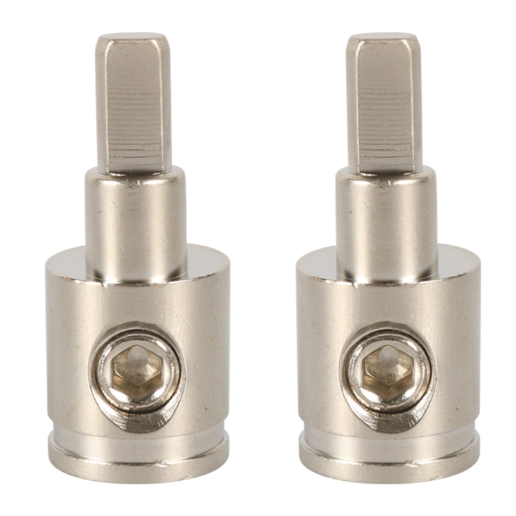 A5679 2 PCS Car Large Size Nickel-plated Brass 0GA to 4GA Audio Terminal Block, A5679