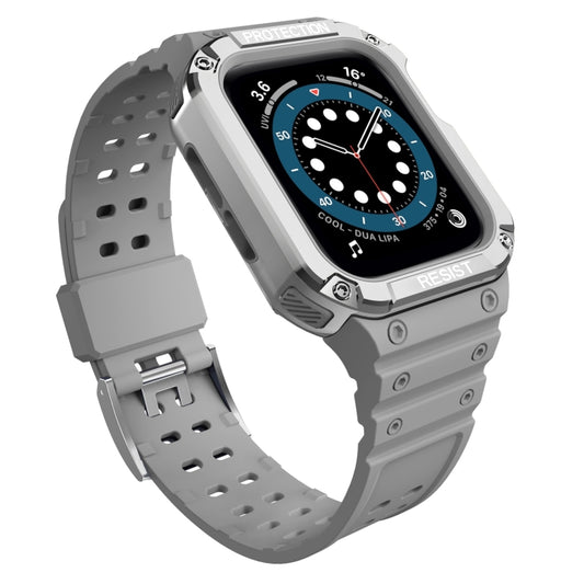Bracelet de remplacement en silicone intégré pour Apple Watch Series, pour Apple Watch Series 9&8&7 45mm / SE&6&5&4 44mm / 3&2&1 42mm