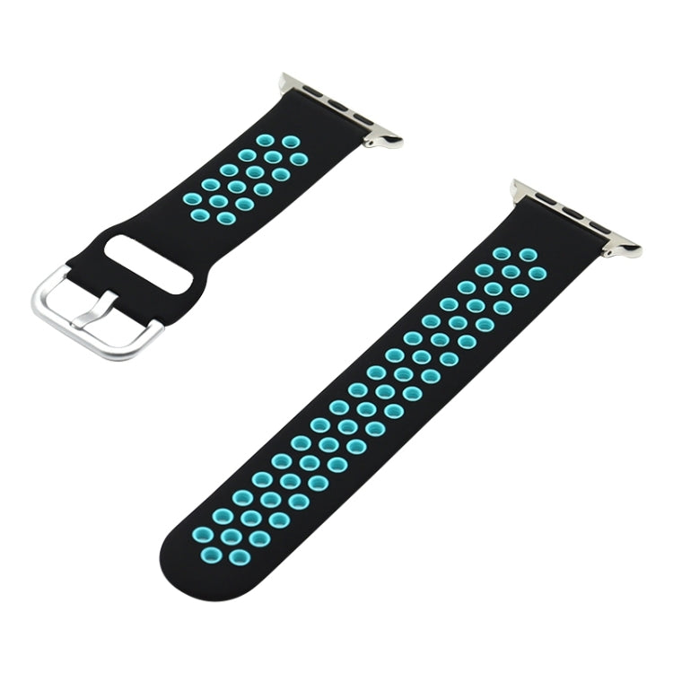 Silicone Replacement Strap Watchband For Apple Watch Series, 7 41mm / 6&SE&5&4 40mm / 3&2&1 38mm, 7 45mm / 6&SE&5&4 44mm / 3&2&1 42mm