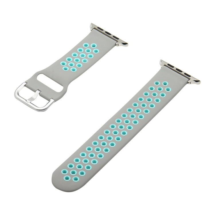 Silicone Replacement Strap Watchband For Apple Watch Series, 7 41mm / 6&SE&5&4 40mm / 3&2&1 38mm, 7 45mm / 6&SE&5&4 44mm / 3&2&1 42mm