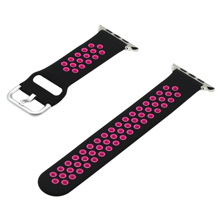 Silicone Replacement Strap Watchband For Apple Watch Series, 7 41mm / 6&SE&5&4 40mm / 3&2&1 38mm, 7 45mm / 6&SE&5&4 44mm / 3&2&1 42mm