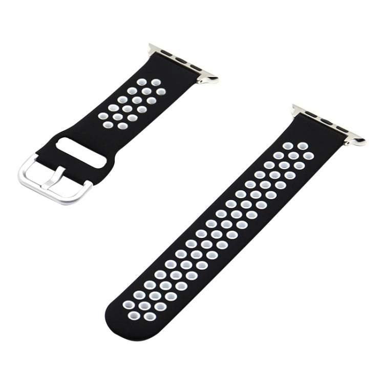 Silicone Replacement Strap Watchband For Apple Watch Series, 7 41mm / 6&SE&5&4 40mm / 3&2&1 38mm, 7 45mm / 6&SE&5&4 44mm / 3&2&1 42mm