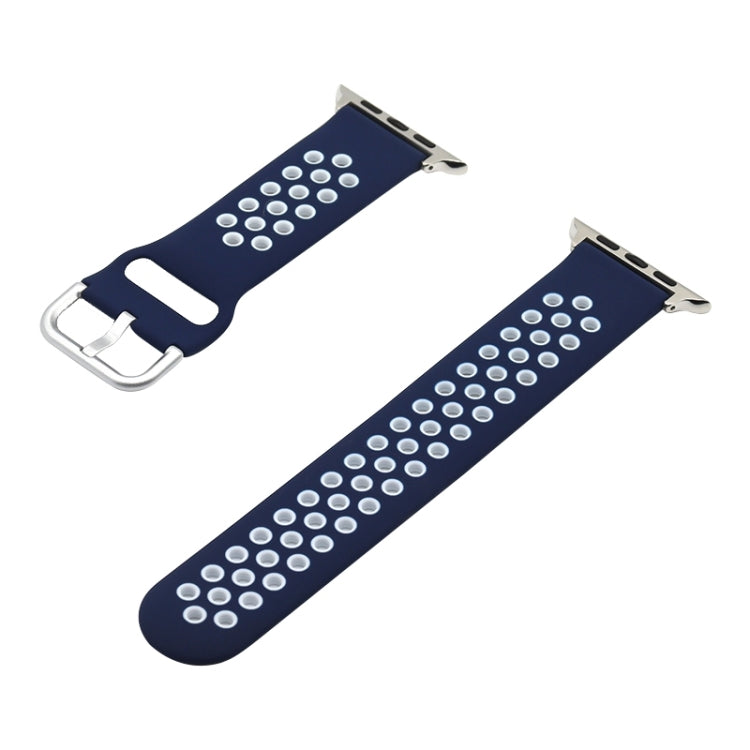 Silicone Replacement Strap Watchband For Apple Watch Series, 7 41mm / 6&SE&5&4 40mm / 3&2&1 38mm, 7 45mm / 6&SE&5&4 44mm / 3&2&1 42mm