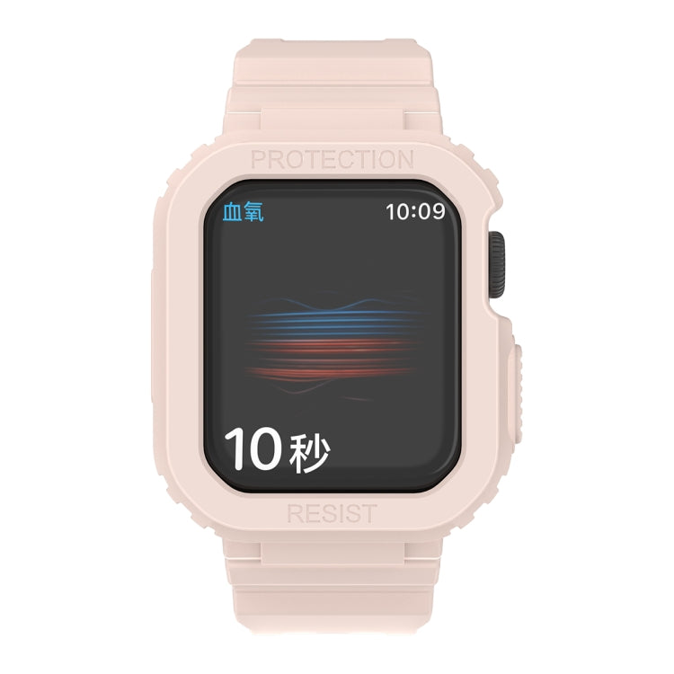 Glacier Transparent TPU Integrated Replacement Strap Watchband, For Apple Watch Series 7 41mm, For Apple Watch Series 7 45mm