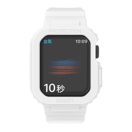 Glacier Transparent TPU Integrated Replacement Strap Watchband, For Apple Watch Series 7 45mm, For Apple Watch Series 7 41mm