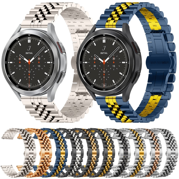 Five-bead Stainless Steel Replacement Strap Watchband, 20mm, 22mm