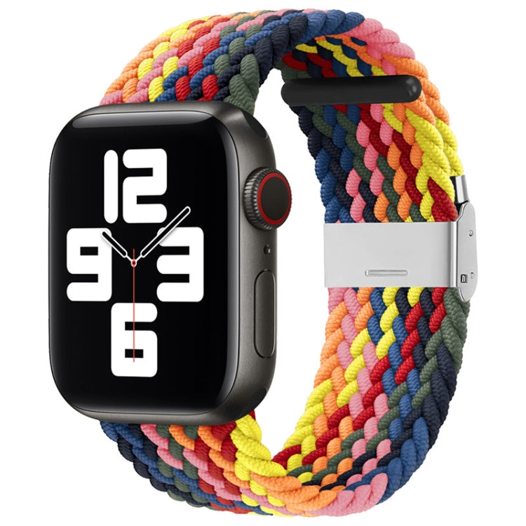 Nylon Braid One Buckle Replacement Watchband For Apple Watch Series, 7 45mm / 6&SE&5&4 44mm / 3&2&1 42mm
