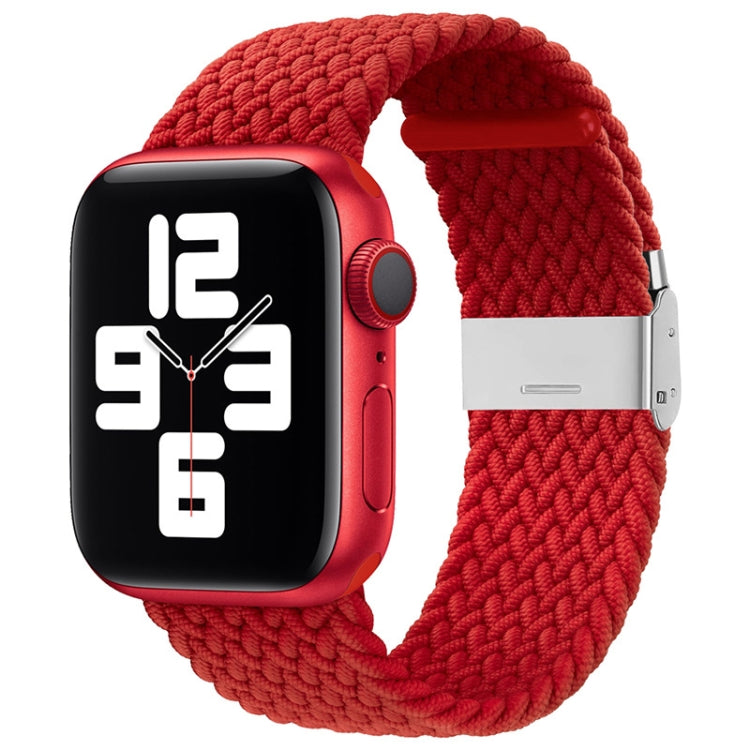 Nylon Braid One Buckle Replacement Watchband For Apple Watch Series, 7 45mm / 6&SE&5&4 44mm / 3&2&1 42mm