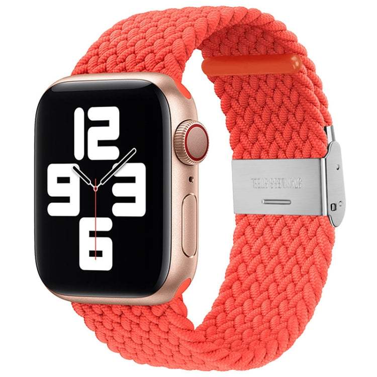 Nylon Braid One Buckle Replacement Watchband For Apple Watch Series, 7 45mm / 6&SE&5&4 44mm / 3&2&1 42mm