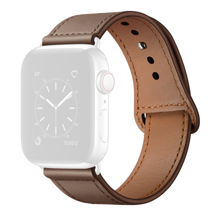 Leather Replacement Watchband For Apple Watch Series, 7 45mm / 6&SE&5&4 44mm / 3&2&1 42mm, 7 41mm / 6&SE&5&4 40mm / 3&2&1 38mm
