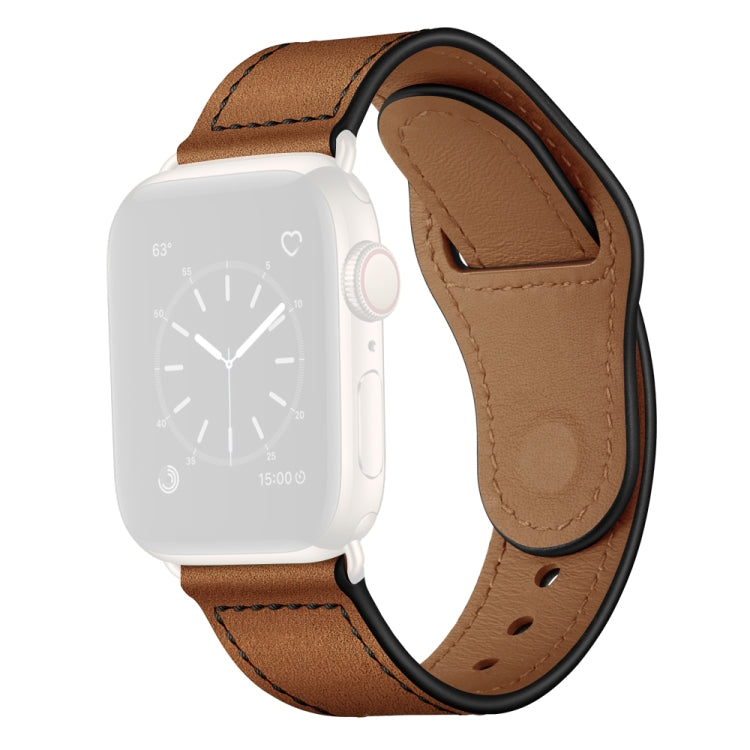 Leather Replacement Watchband For Apple Watch Series, 7 45mm / 6&SE&5&4 44mm / 3&2&1 42mm, 7 41mm / 6&SE&5&4 40mm / 3&2&1 38mm