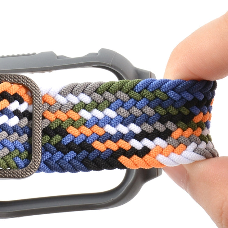 TPU Frame Buckle Braid Integrated Replacement Watchband For Apple Watch Series, 6 & SE & 5 & 4 40mm / 3 & 2 & 1 38mm, 6 & SE & 5 & 4 44mm / 3 & 2 & 1 42mm