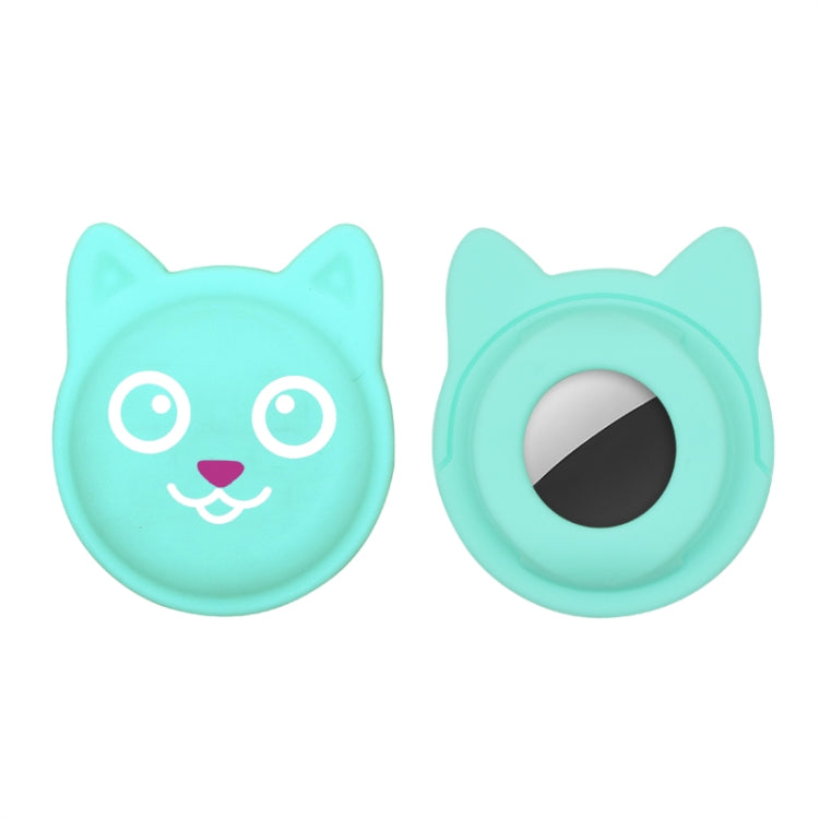 Cute Cartoon Pet Collar Anti-lost Tracker Silicone Case For AirTag, Serious Face, Naughty Smiley, Hanhan Smile, Naughty Smile