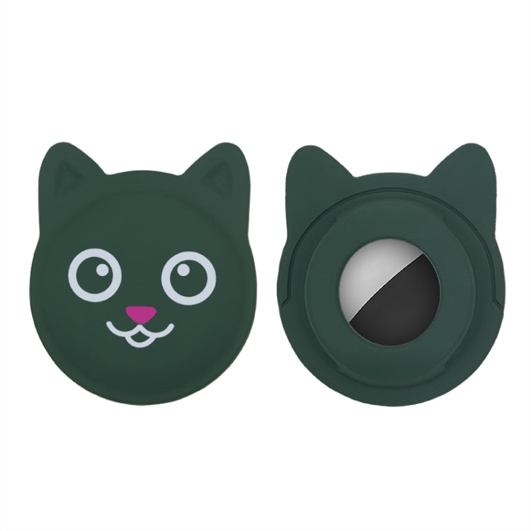 Cute Cartoon Pet Collar Anti-lost Tracker Silicone Case For AirTag, Serious Face, Naughty Smiley, Hanhan Smile, Naughty Smile