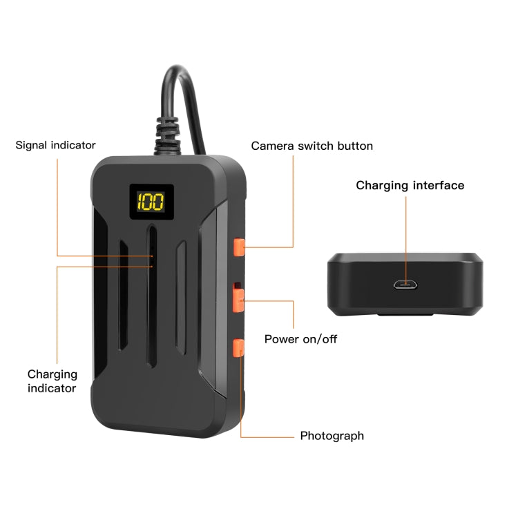 F300 5.5mm IP68 Watweproof HD Dual Cameras Digital Endoscope, 2m Hard Cable, 5m Hard Cable, 10m Hard Cable