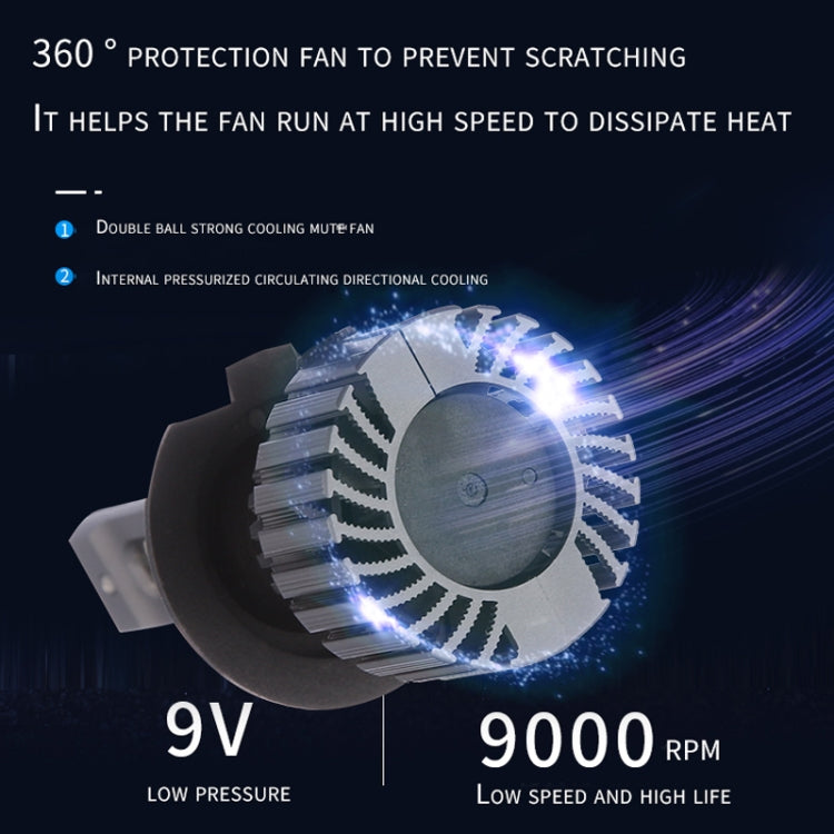 DC9-16V / 30W / 8000LM / 6000K IP67 Car LED 3570 Lamp Beads Headlight, 1 Pair G8 Plus H7