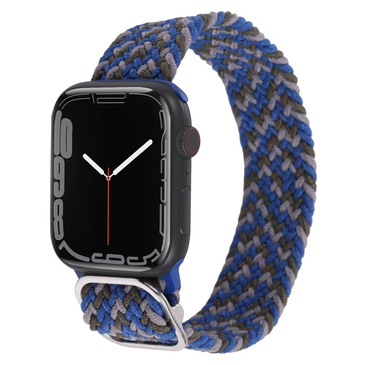 Nylon Braid Strap Watchband For Apple Watch Series, 7 41mm / 6&SE&5&4 40mm / 3&2&1 38mm