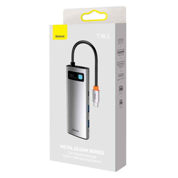 Baseus WKWG020113 Metal Gleam Series 7-in-1 Multifunctional Type-C HUB Docking Station, WKWG020113